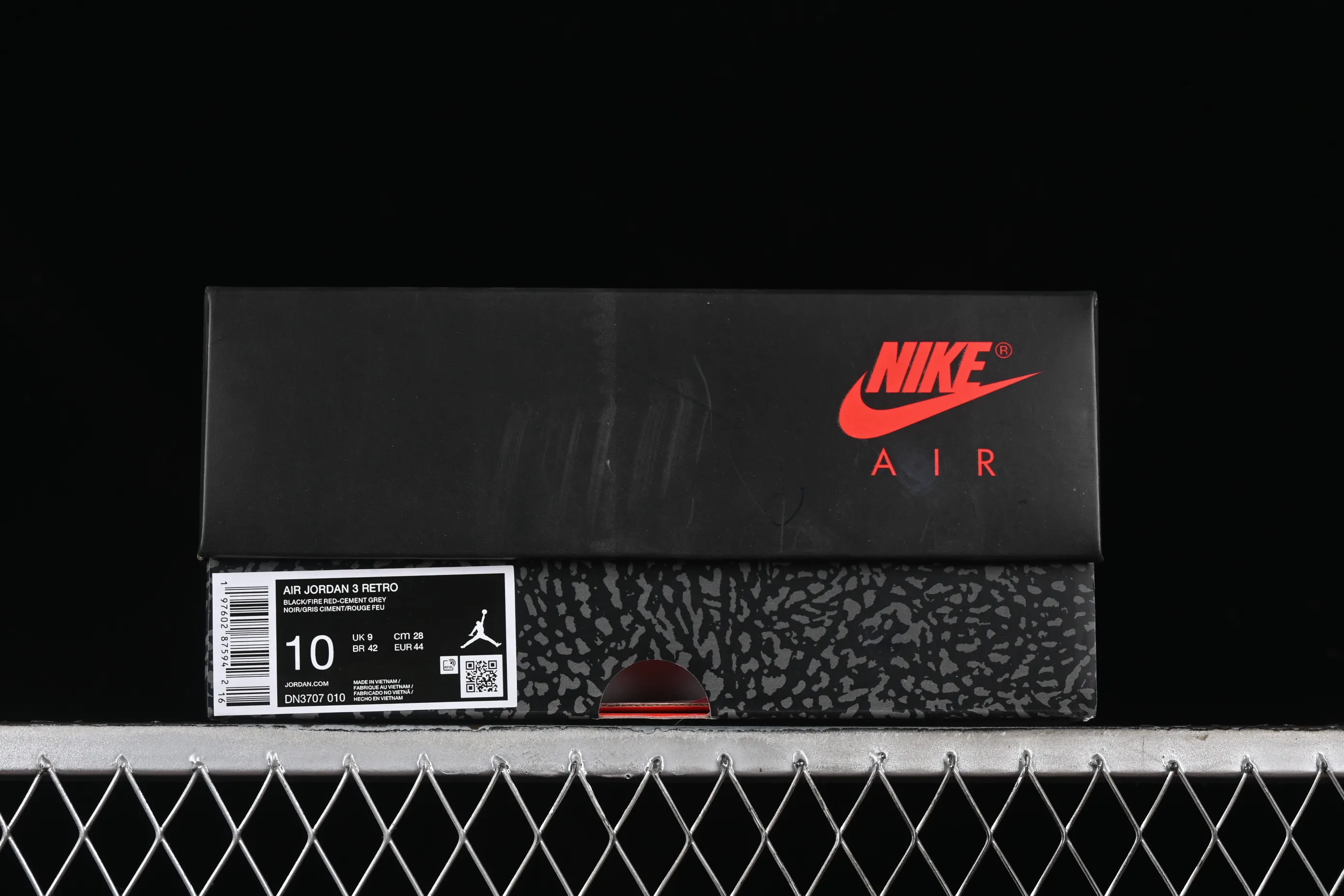 All categories Air Jordan Jordan series basketball shoes Air Jordan 3 GX foreign trade version Air Jordan 3 "Black Cement" AJ3 Jordan 3 first year black cement DN3707-010